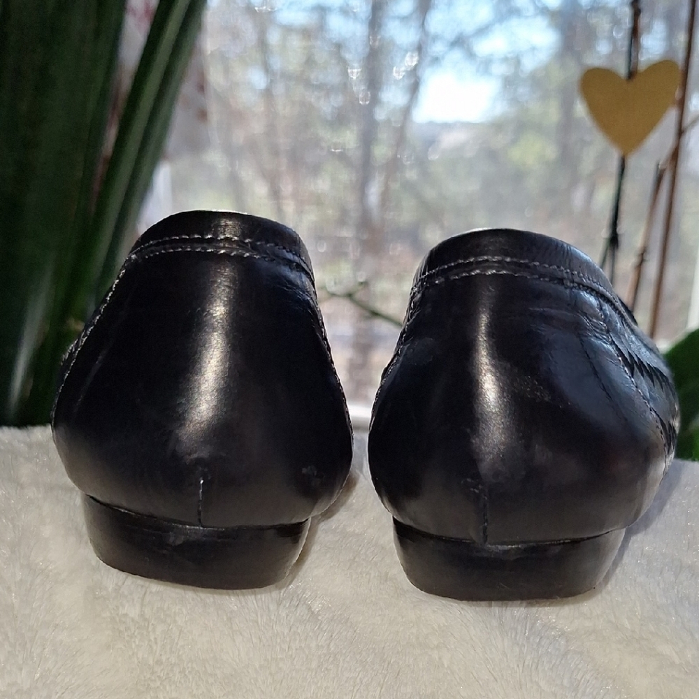 Sesto Meucci Black Woven Flats - Picture 3 of 6